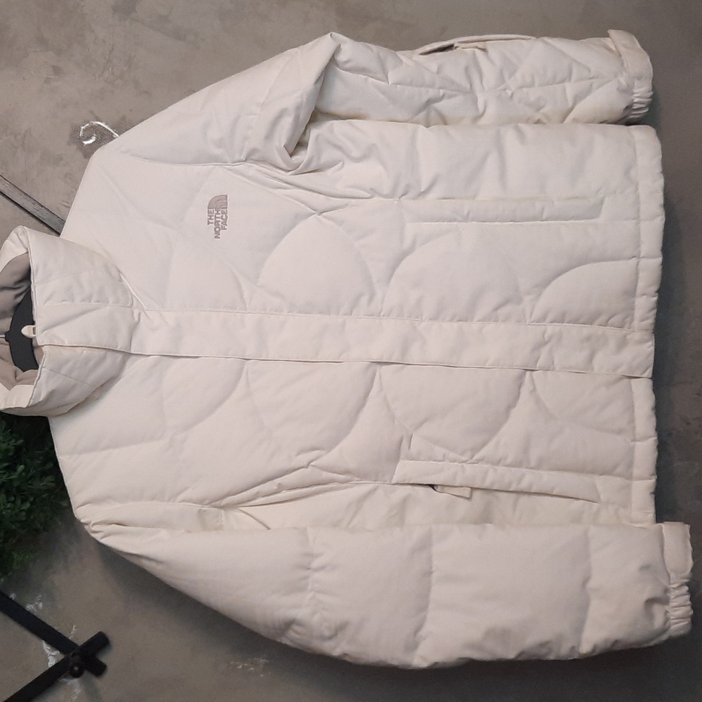 THE NORTH FACE WHITE 600 GOOSE DOWN PUFFER COAT